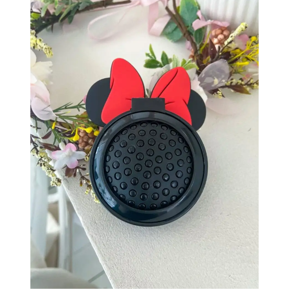 Круглая раскладная массажная расческа с зеркалом Микки Маус, mikki mouse, hello kitty, Санріо Кітті, Мелоди (AN)26408