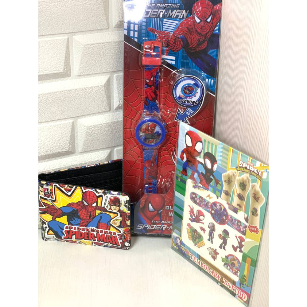 Колекційний подарунковий набір для хлопчика Павук Спайдермен (Spider Man) Марвел 3предмета (AN)