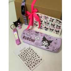 Коллекционный подарочный набор для девочки (Kuromi ) геншен, манги, hello kitty, Санріо Кітті, Мелоди 4 предмета 06 (AN)
