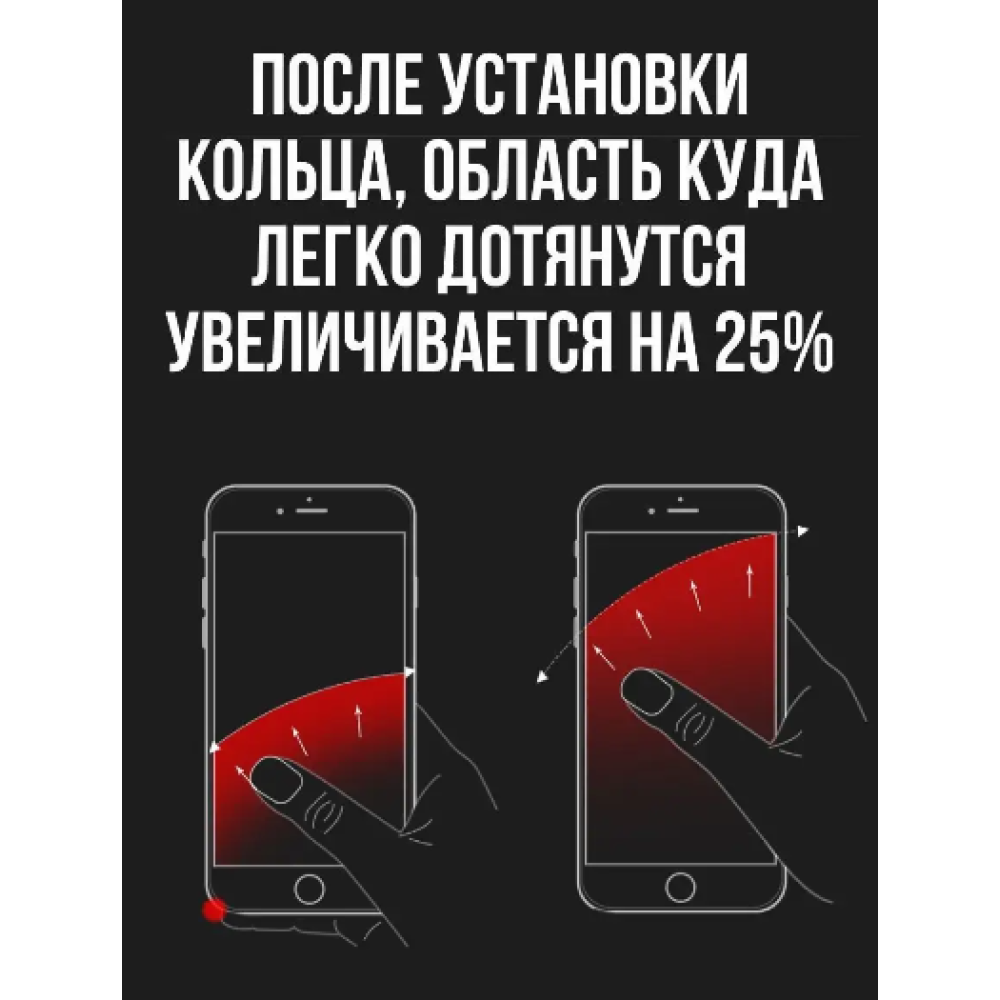 Кольцо держатель З для смартфона и планшета на руку подставка попсокет Куроми (Kuromi ) геншен, манги, hello kitty, Санріо Кітті, Мелоди черный (AN)26549