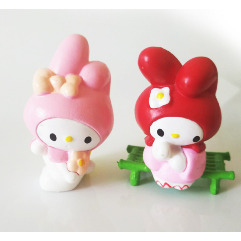 Набор фигурок Куроми (Kuromi ) геншен, манги, hello kitty, Санрио Китти , Мелоди игровые наборы 6шт (AN)31203