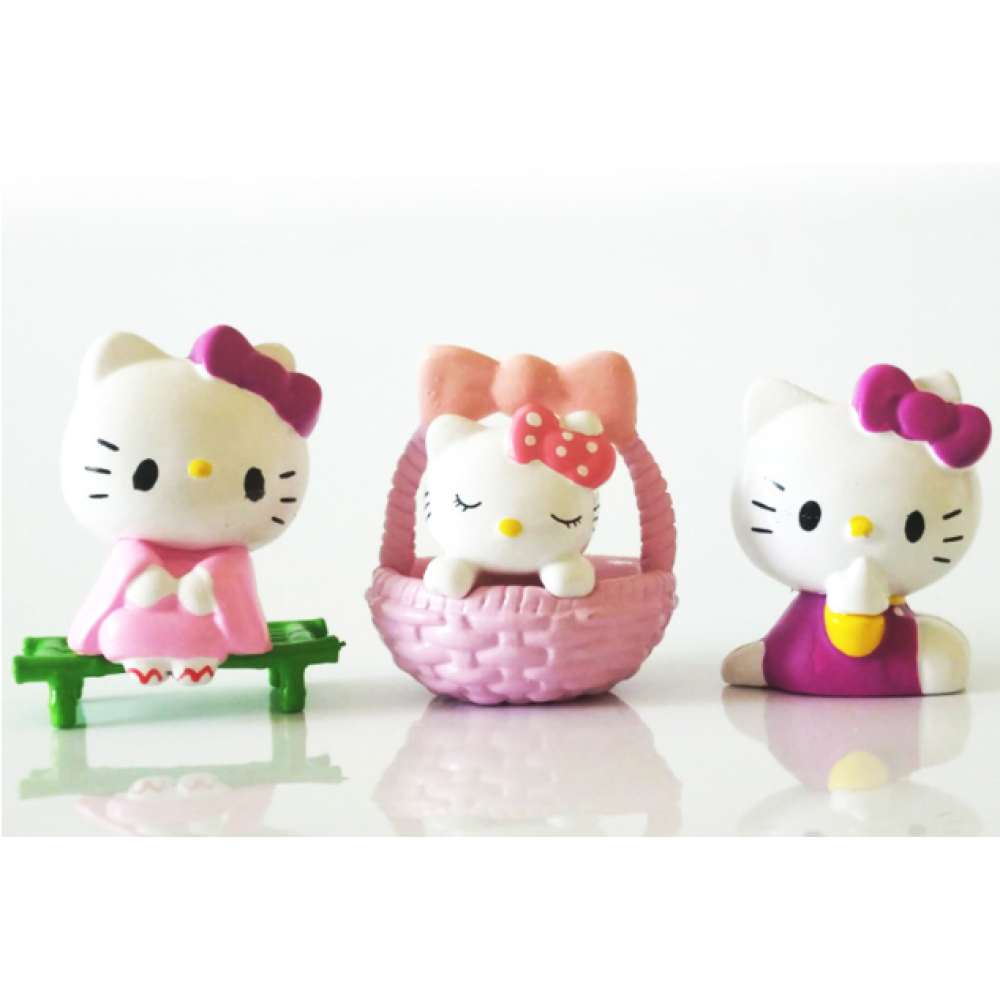 Набор фигурок Куроми (Kuromi ) геншен, манги, hello kitty, Санрио Китти , Мелоди игровые наборы 6шт (AN)31203