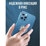 Кольцо магнитное держатель СЕРЕБРО для смартфона и планшета на руку подставка попсокет (II) 31537