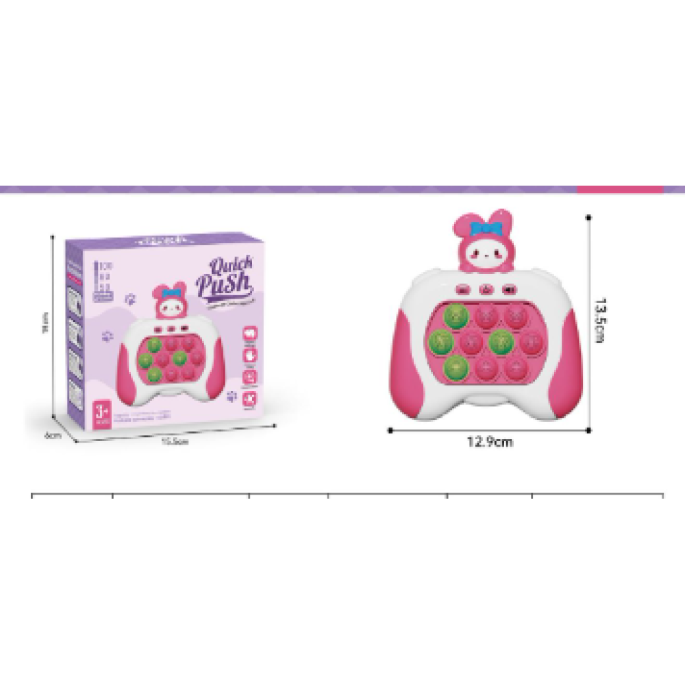 Интерактивная игрушка антистресс МЕЛОДИ электронный Pop it Консоль Quick Push 4 режима с подсветкой попит (II) 31627
