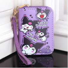 Яркий кошелек монетница детский для девочки Kuromi (Kuromi ) геншен, манги, hello kitty, Санрио Китти, Мелоди подарок дочке фиолетовый (AN)31780 Яркий кошелек монетница детский для девочки Kuromi (Kuromi ) геншен, манги, hello kitty, Санрио Китти, Мелоди подарок дочке фиолетовый (AN)31780