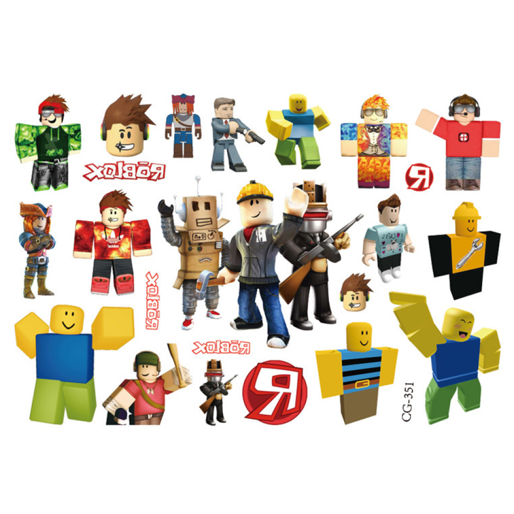 Временное переводное тату Роблокс Roblox Chuangmei татуировка для детей (AN)31937