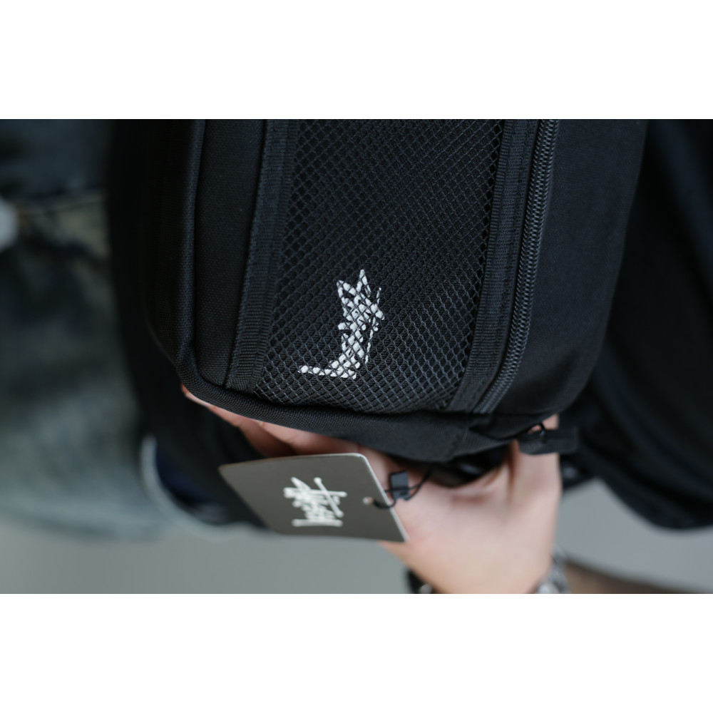 Сумка кросс-боди   Stussy  через плече мужская женская  Черный 31993(AN)